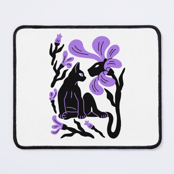 Item preview, Cat and flowers designed and sold by noico.