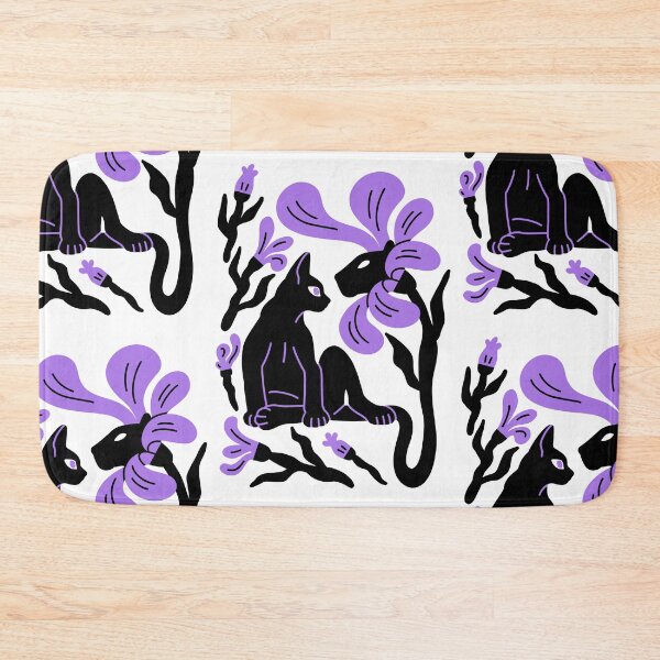 Item preview, Cat and flowers designed and sold by noico.