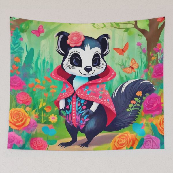 Item preview, Lady Skunk in the Forest designed and sold by Steph Anne Best.