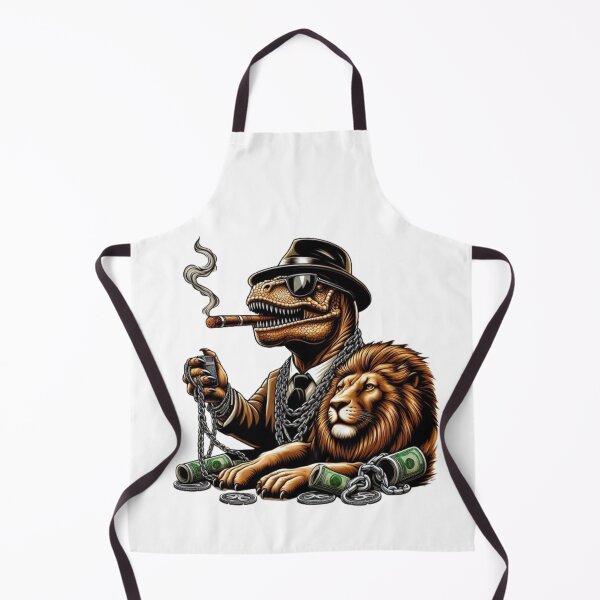 Item preview, A gangster dinosaur with a majestic lion. designed and sold by GALACTICArtsUSA.