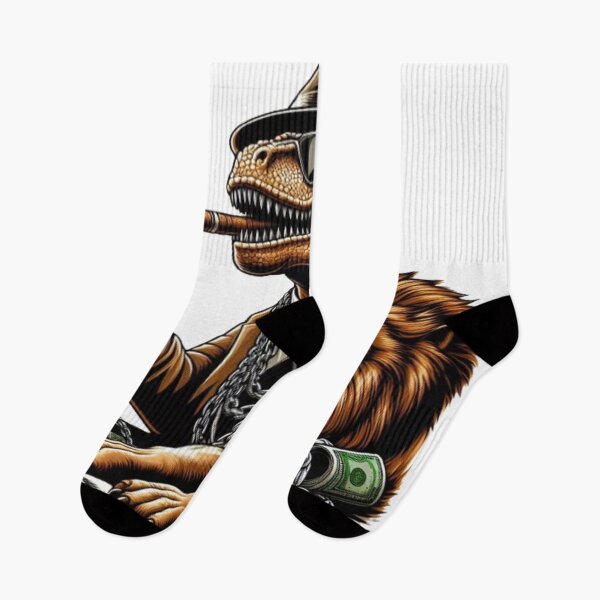 Item preview, A gangster dinosaur with a majestic lion. designed and sold by GALACTICArtsUSA.