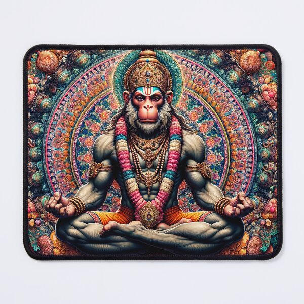 Item preview, Hanuman Psychedelic Fractal Mandala 4 designed and sold by GuyBlank.