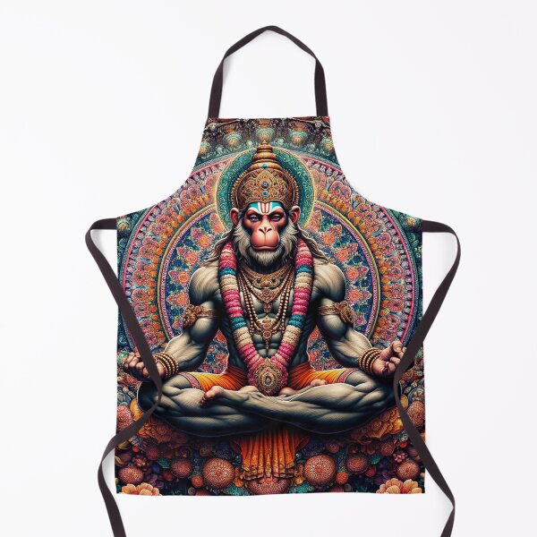 Item preview, Hanuman Psychedelic Fractal Mandala 4 designed and sold by GuyBlank.