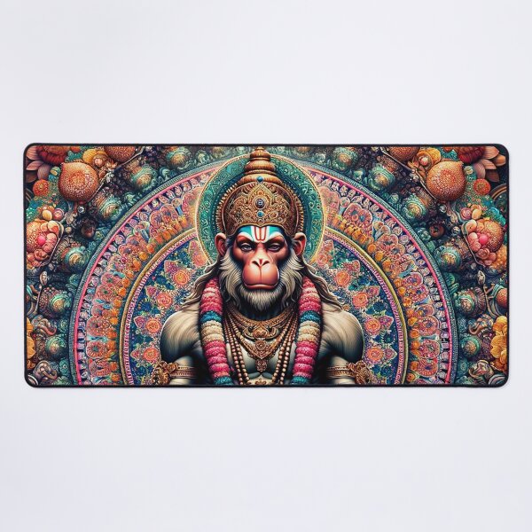 Item preview, Hanuman Psychedelic Fractal Mandala 4 designed and sold by GuyBlank.