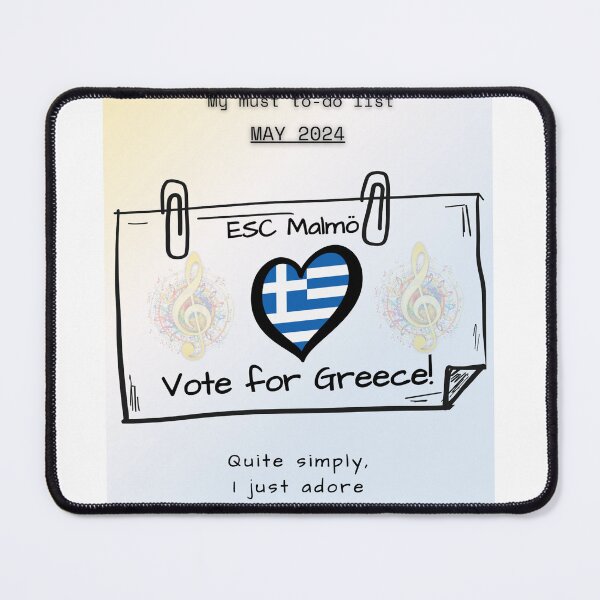 Item preview, EUROVISION SONG CONTEST 2024, VOTE FOR GREECE designed and sold by CreativeBizarre.