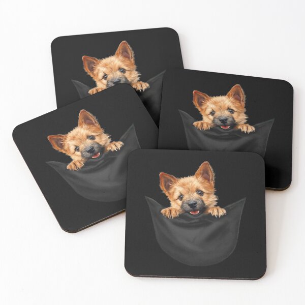 Item preview, Dog in a Pocket Cute Norwich Terrier Puppy designed and sold by LovelyHappyGift.