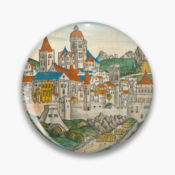 Item preview, Aquileia Ancient Roman City in Italy - The Nuremberg Chronicle 1493 - Medieval Manuscript Old Book designed and sold by Vintage-TM.