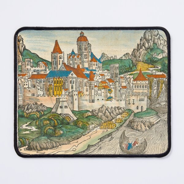 Item preview, Aquileia Ancient Roman City in Italy - The Nuremberg Chronicle 1493 - Medieval Manuscript Old Book designed and sold by Vintage-TM.