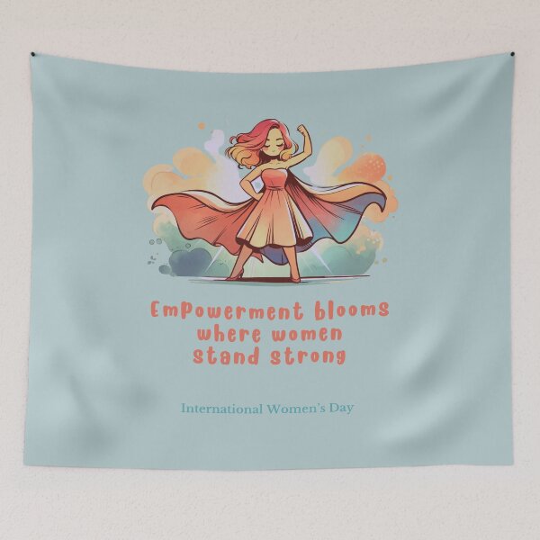 Item preview, International Women’s Day. 2024 March 8th. "Empowerment blooms where women stand strong." designed and sold by Just You Tee | Say It Loud, Wear It Proud.