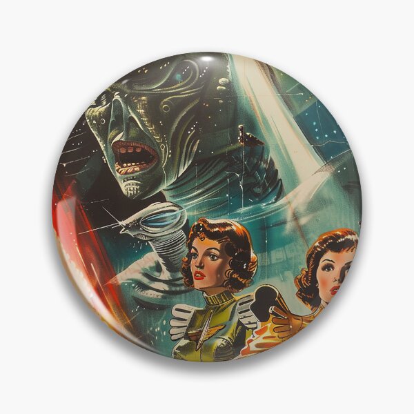 Item preview, Vintage Alien, Sci-Fi Art designed and sold by nomiraclehere.