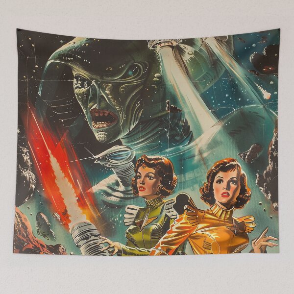Item preview, Vintage Alien, Sci-Fi Art designed and sold by nomiraclehere.