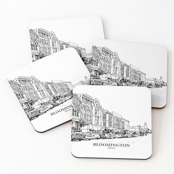 Artikelvorschau, Bloomington – Illinois entworfen und verkauft von Lakeric Cityscapes.