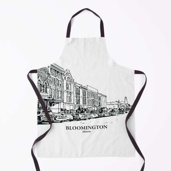 Aperçu de l'œuvre Bloomington-Illinois créée et vendue par Lakeric Cityscapes.