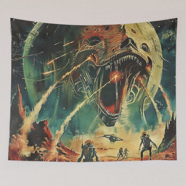 Item preview, Vintage Alien, Sci-Fi Art designed and sold by nomiraclehere.