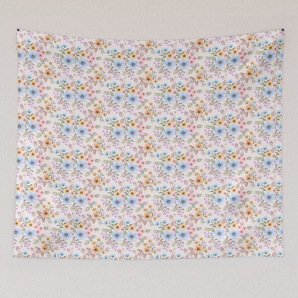 Item preview, Watercolor blue wild flower designed and sold by Sameena Fatima.