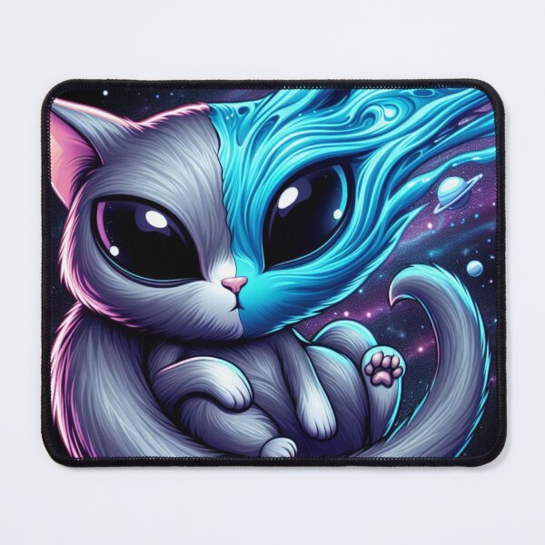 Item preview, Alien Cute Fantasy Cat who loves music designed and sold by JL Studio - Cozy Arts.