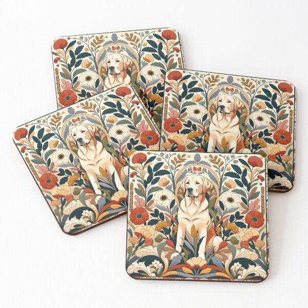 Item preview, Labrador Retriever in floral design. designed and sold by Drew-Drew.