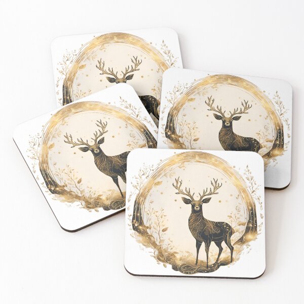 Item preview, Golden deer designed and sold by Lunaawga.