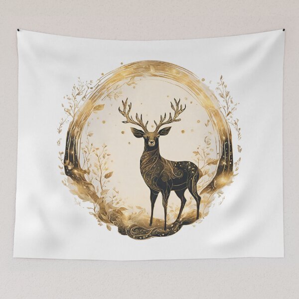 Item preview, Golden deer designed and sold by Lunaawga.