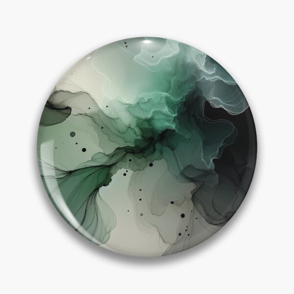 Item preview, Greenish and Black Pastel Mint Elegance on Dark designed and sold by CardsStudio.