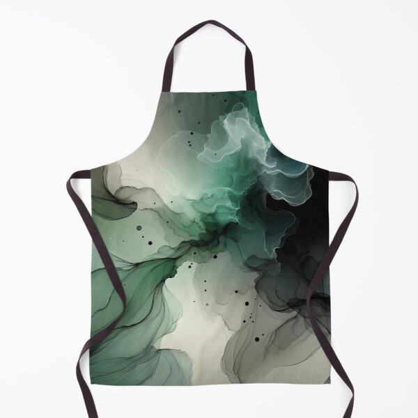 Item preview, Greenish and Black Pastel Mint Elegance on Dark designed and sold by CardsStudio.