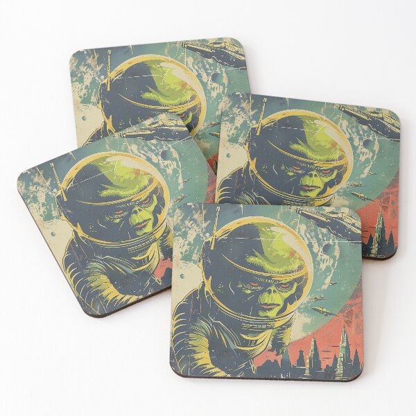 Item preview, Vintage Alien, Sci-Fi Art designed and sold by nomiraclehere.