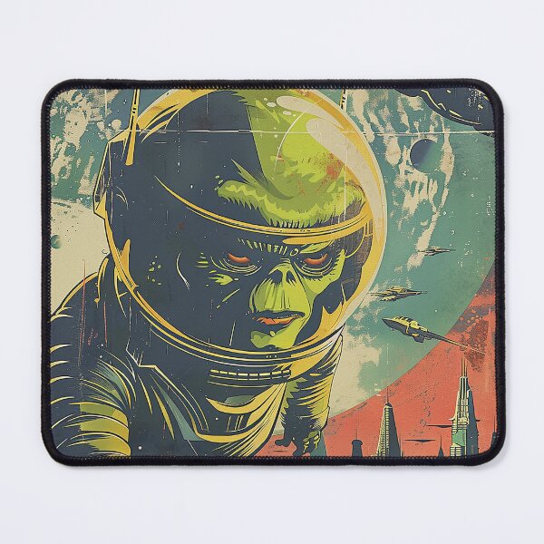 Item preview, Vintage Alien, Sci-Fi Art designed and sold by nomiraclehere.