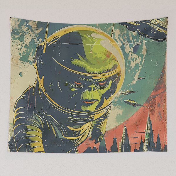 Item preview, Vintage Alien, Sci-Fi Art designed and sold by nomiraclehere.