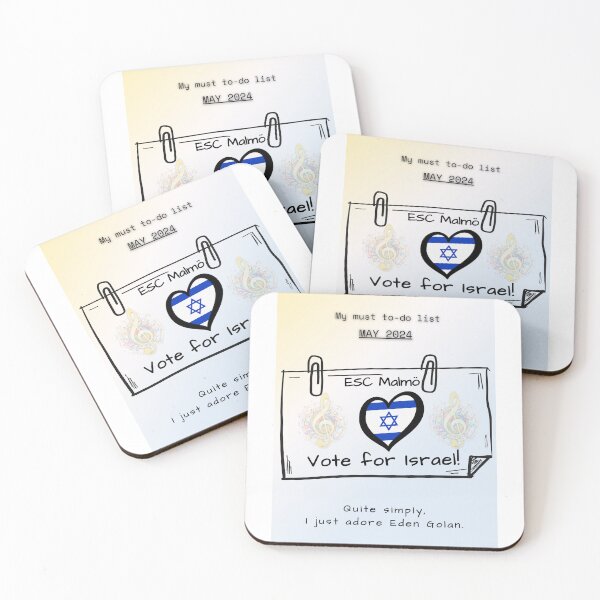 Item preview, EUROVISION SONG CONTEST 2024, VOTE FOR ISRAEL designed and sold by CreativeBizarre.