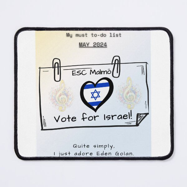 Item preview, EUROVISION SONG CONTEST 2024, VOTE FOR ISRAEL designed and sold by CreativeBizarre.