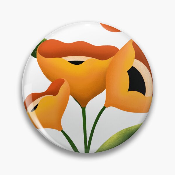 Artikelvorschau, Orange moderne Blumen entworfen und verkauft von bekahbishop.