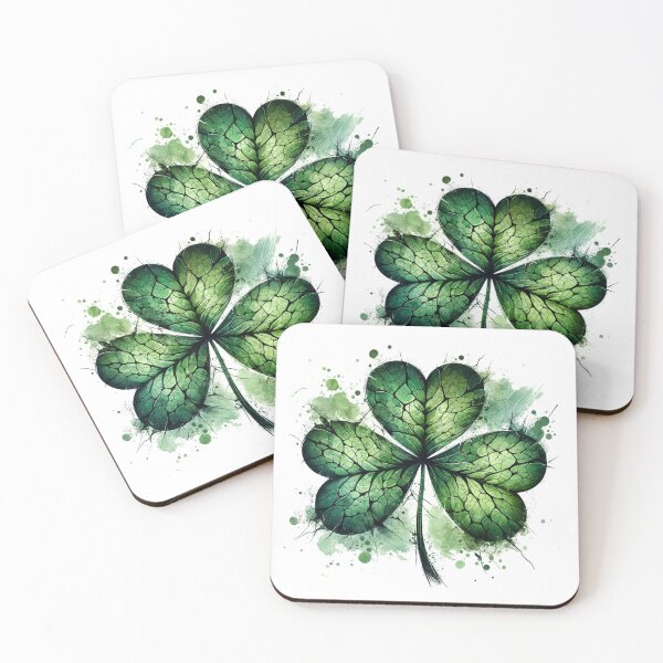 Item preview, St. Patrick's Day Shamrock Cracked and Disturbed designed and sold by LuminShadowArt.