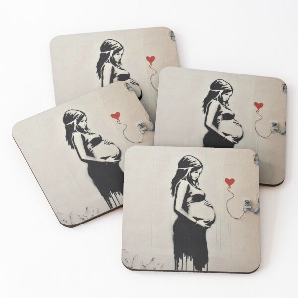 Item preview, pregnant women banksy street art designed and sold by martin max.