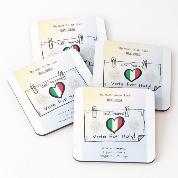 Item preview, EUROVISION SONG CONTEST 2024, VOTE FOR ITALY, ANGELINA MANGO designed and sold by CreativeBizarre.