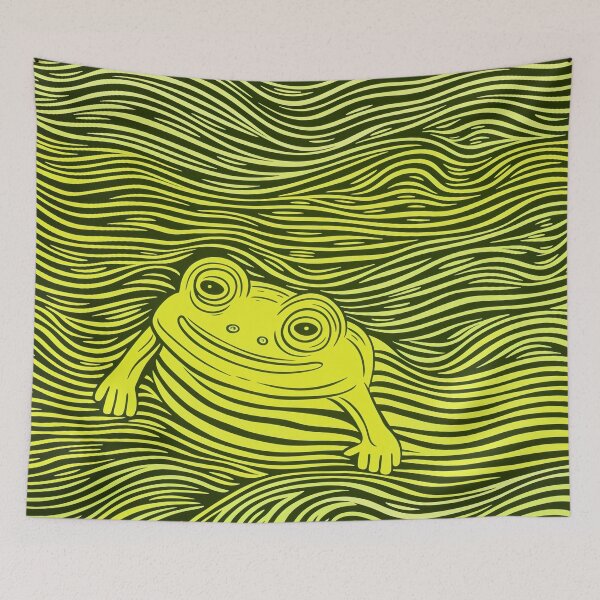 Item preview, Wavy Frog designed and sold by EnchantArtCo.