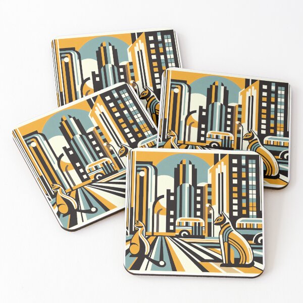 Item preview, Street Cat_ART DECO designed and sold by Barbaventuras.