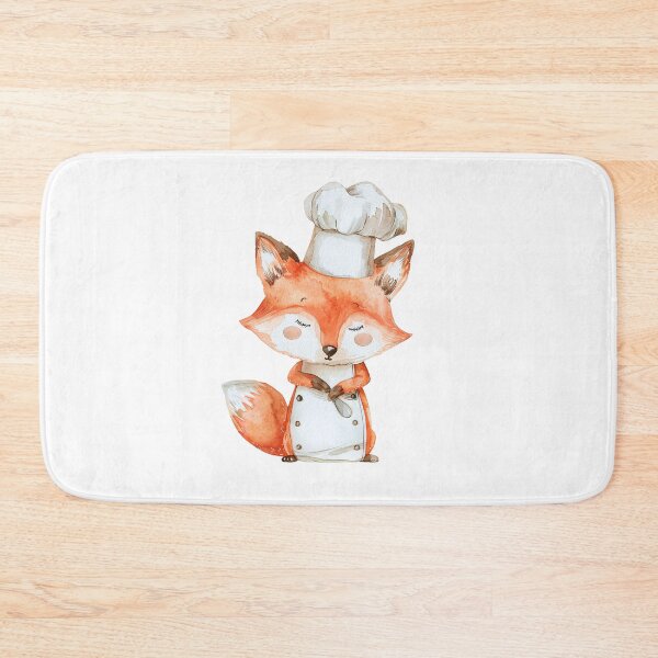 Item preview, Watercolor chef fox | Fox cooking | Baker fox | Ginger fox | Cartoon fox 3 designed and sold by Yaremchuk.