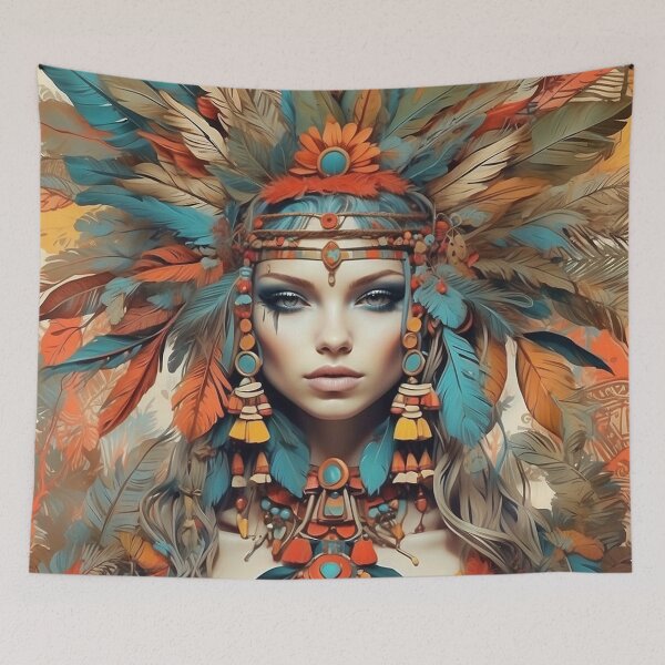 Item preview, Beautiful BOHO Headdress girl designed and sold by PublicCanvas.