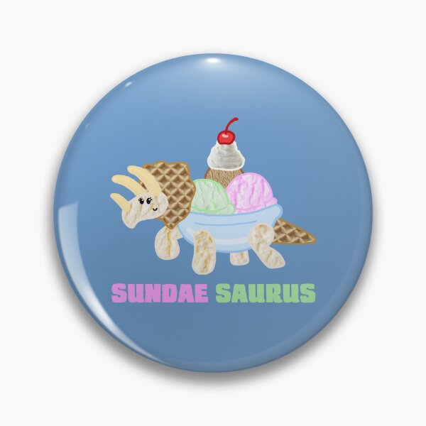 Item preview, Sundae Saurus (with text) designed and sold by CamelCactus.