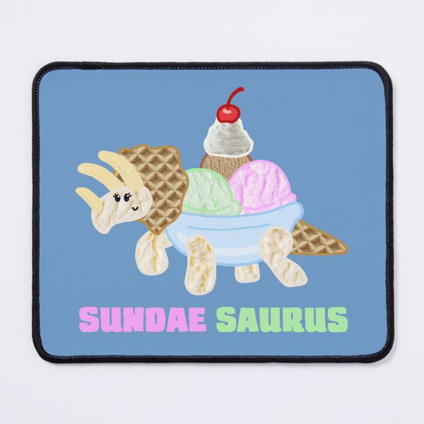 Item preview, Sundae Saurus (with text) designed and sold by CamelCactus.