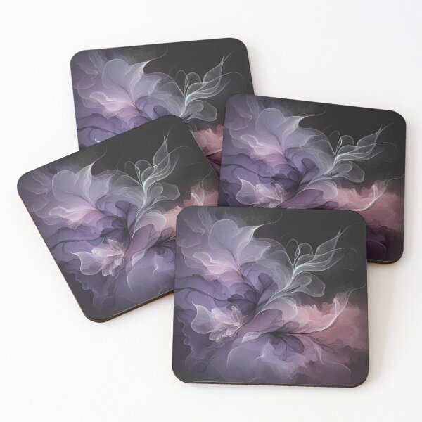 Item preview, Lavender Purple and Black Pastel Floral Elegance on Dark  designed and sold by CardsStudio.