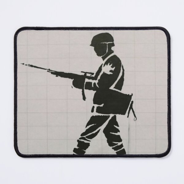 Item preview, solider peace banksy street art designed and sold by martin max.