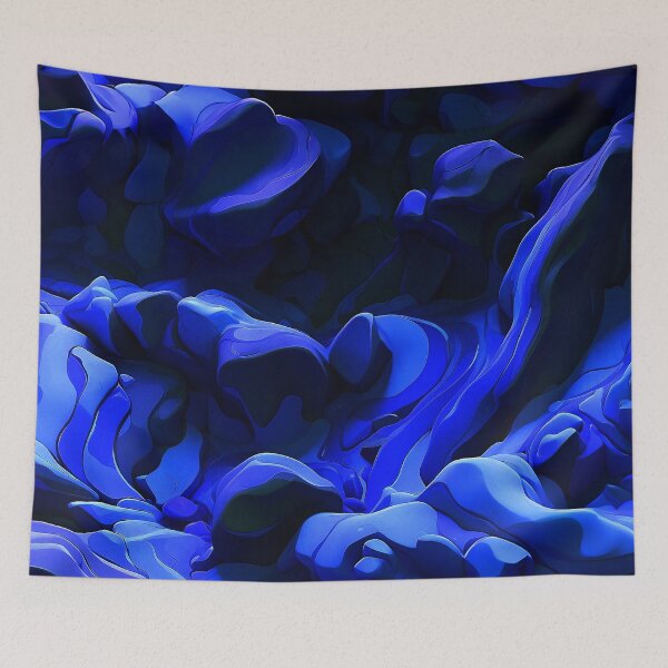 Item preview, Dark Blue Foamy Cotton Candy Lava designed and sold by SassyArtistry.