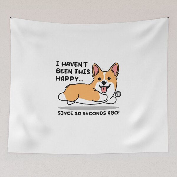 Item preview, HAPPY DOG 30 SECONDS AGO designed and sold by TODD GOLDMAN.