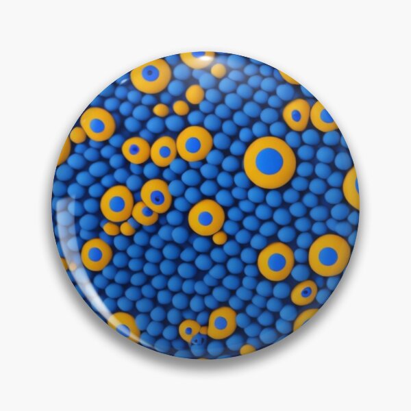 Item preview, Pattern of blue and orange balls designed and sold by jsebouvi.