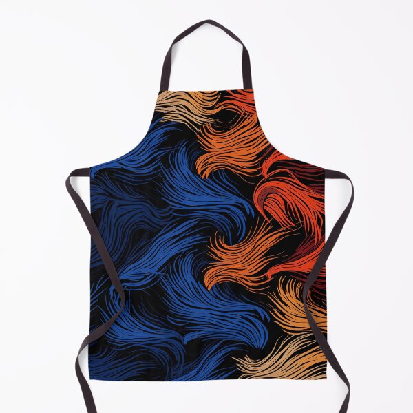Item preview, Blue Orange Red Flowing Lines designed and sold by EnchantArtCo.