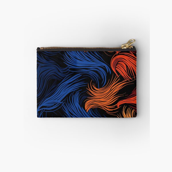 Item preview, Blue Orange Red Flowing Lines designed and sold by EnchantArtCo.