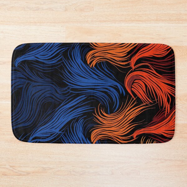 Item preview, Blue Orange Red Flowing Lines designed and sold by EnchantArtCo.