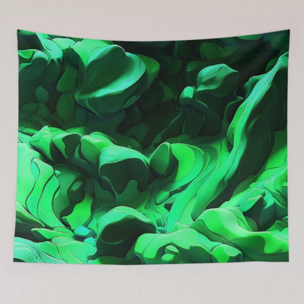 Item preview, Pastel Green Cotton Candy Foamy Lava designed and sold by SassyArtistry.