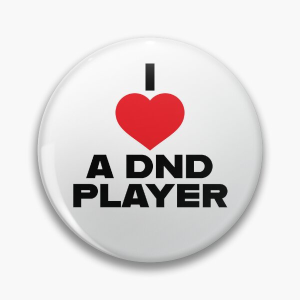 Item preview, I Heart a DND Player designed and sold by ArtPuffen.